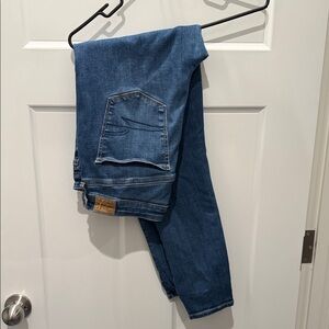 American Eagle Outfitters Dark Blue High-Rise Skinny Jeans